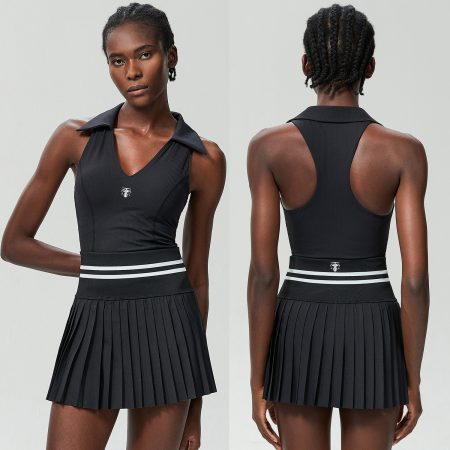 Conjunto Deportivo Classic Line (Top + Falda Short con Detalle de Línea)