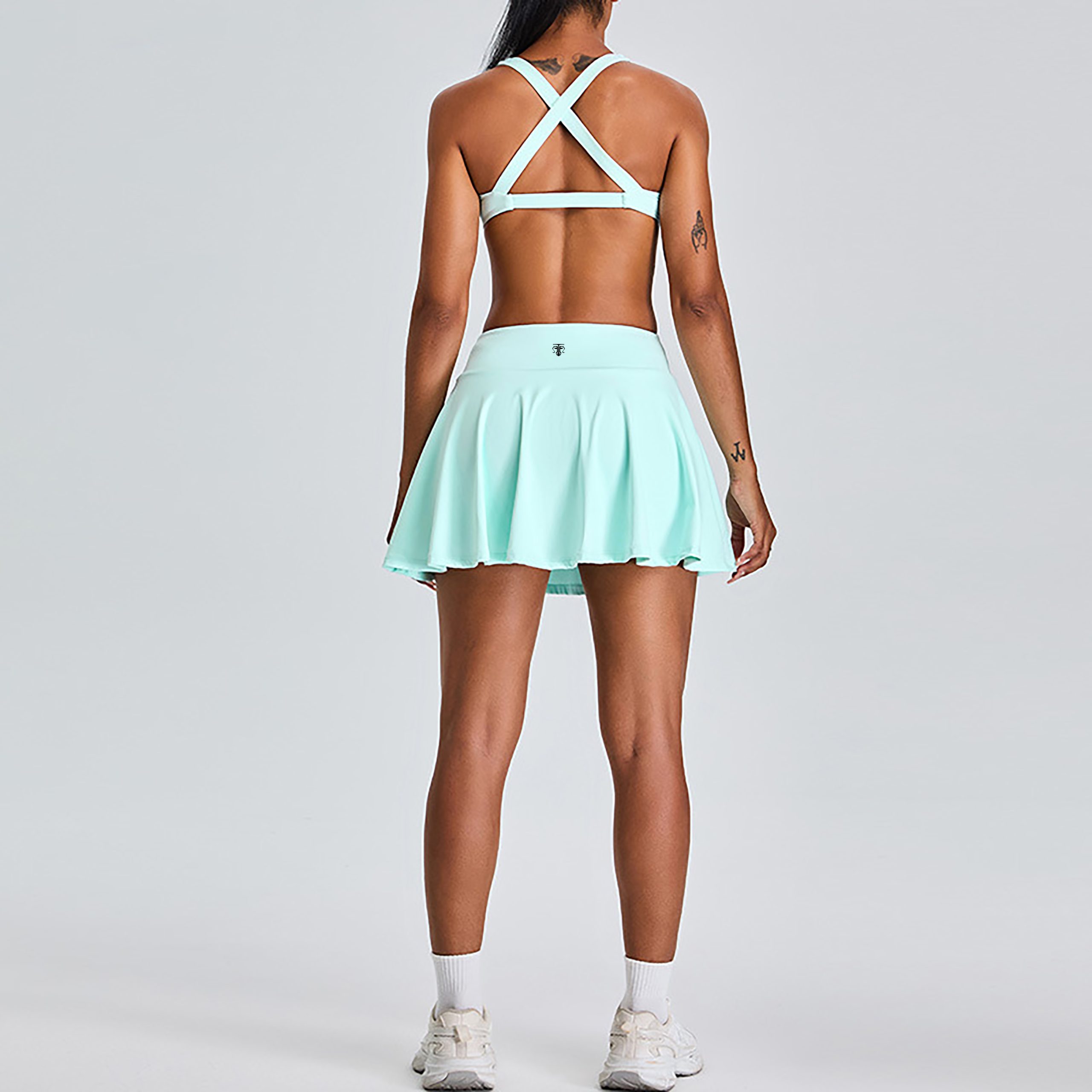 Conjunto Deportivo Cross Back Active (Top + Falda Short) - Imagen de 9
