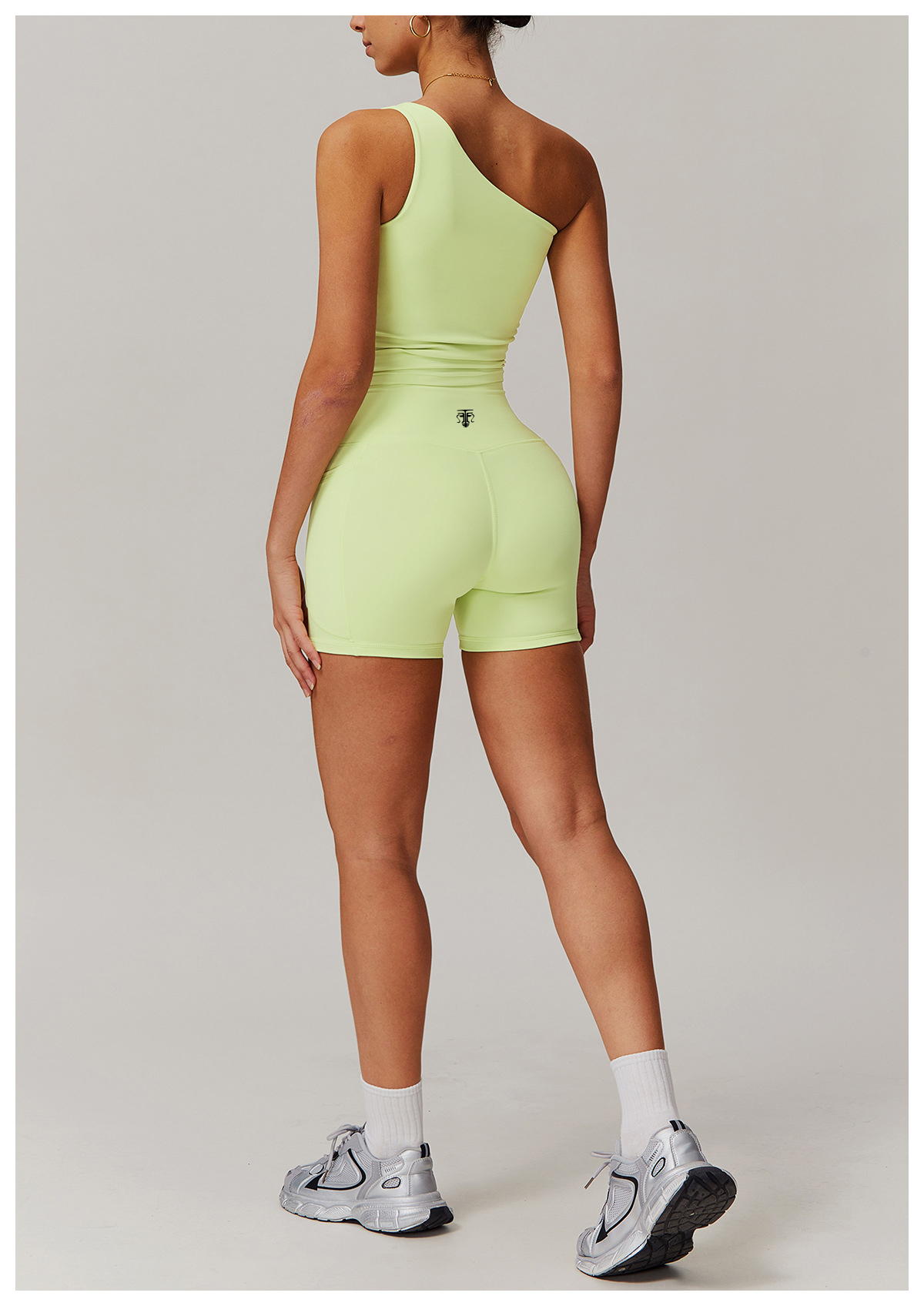 Conjunto Deportivo One Shoulder Sculpt Fit (Top + Short) - Imagen de 11