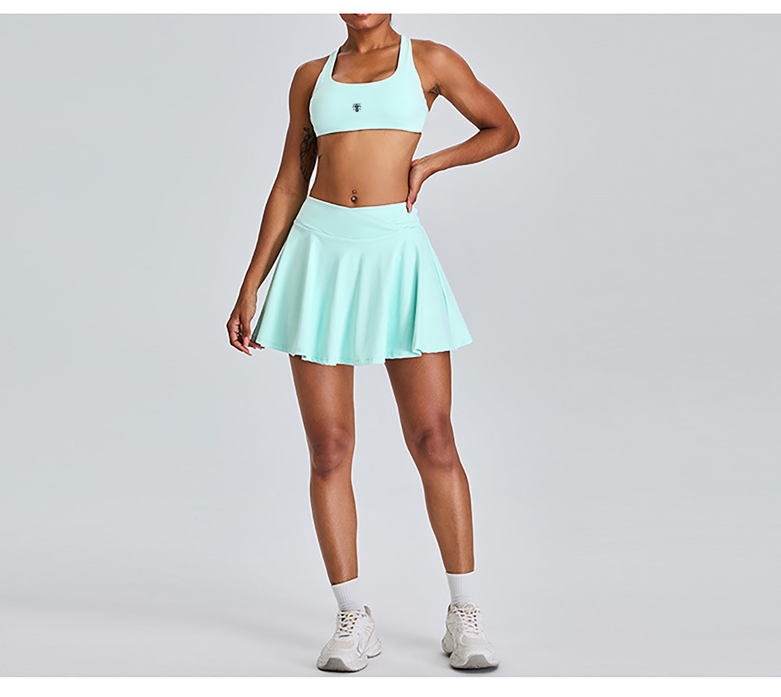 Conjunto Deportivo Cross Back Active (Top + Falda Short) - Imagen de 7