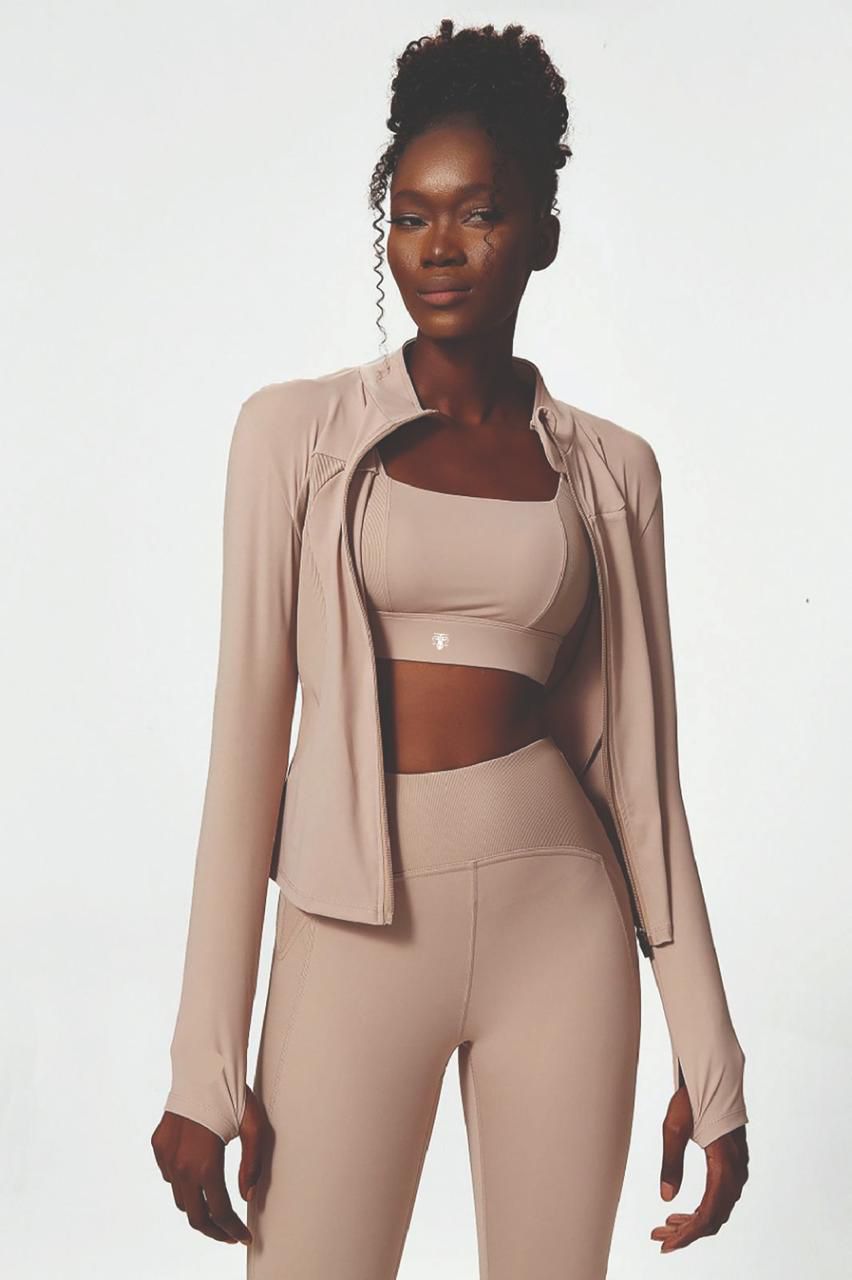 Conjunto Deportivo Power Fit 3 Piezas (Chaqueta + Top + Leggings) - Imagen de 6