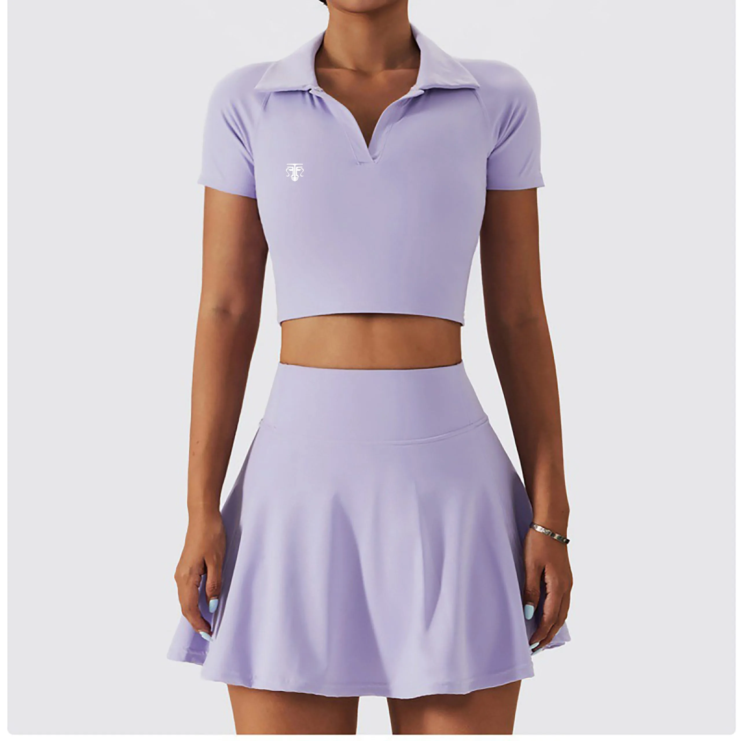 Conjunto Deportivo Active Polo Fit (Top + Falda Short) para pádel, tenis, golf y gym. - Imagen de 4