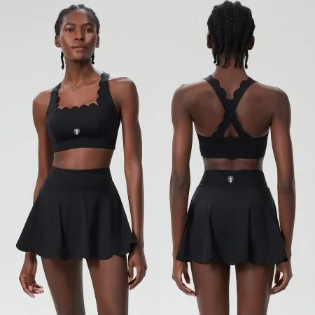 Conjunto Deportivo Elegance Fit (Top + Falda Short)