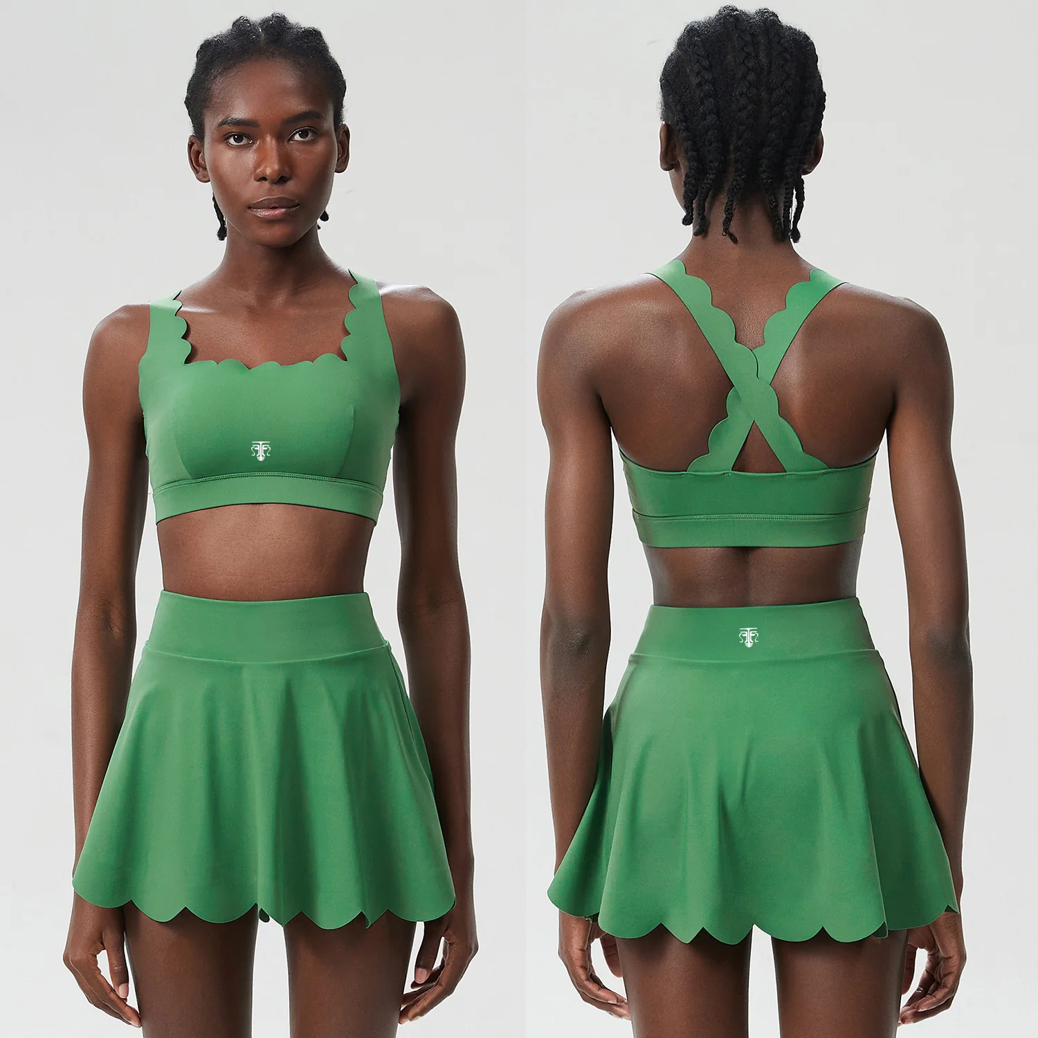 Conjunto Deportivo Elegance Fit (Top + Falda Short) - Imagen de 3